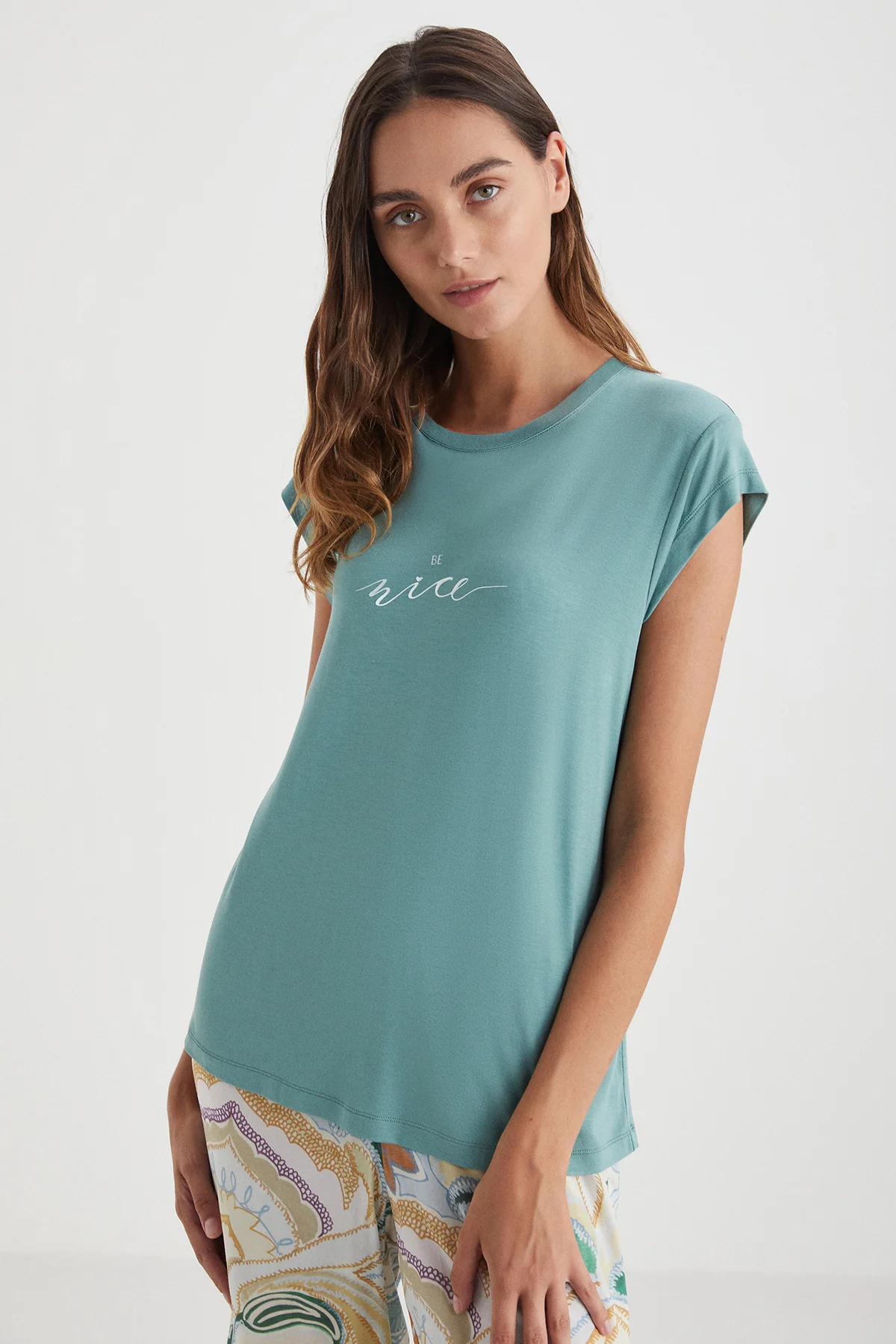 Catherine's Yumuşak Dokulu Kadın Kaprili Takım