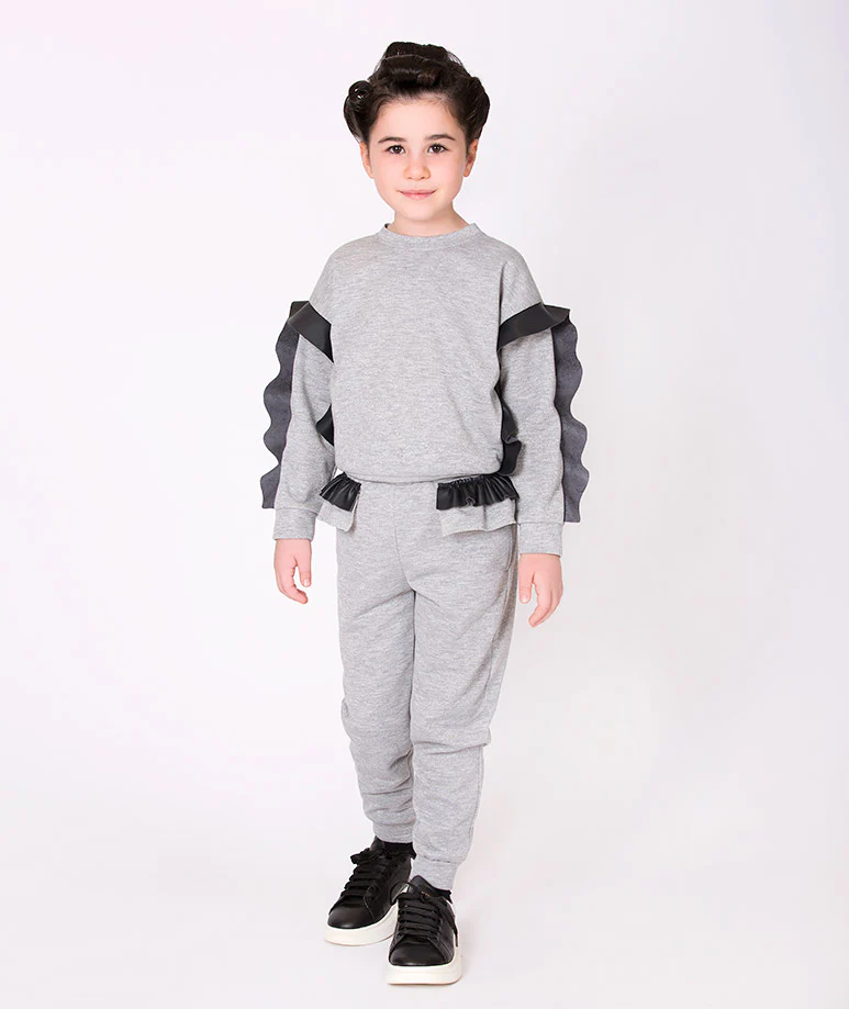 Mama Luma Goose ®  Günlük Fırfırlı Eşofman Takımı | 2 Parça