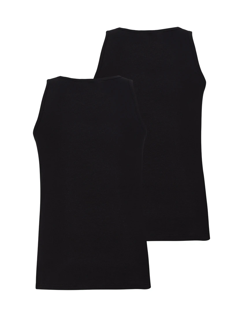 Blackspade Erkek Atlet 2'li Paket Tender Cotton 9678 - Siyah