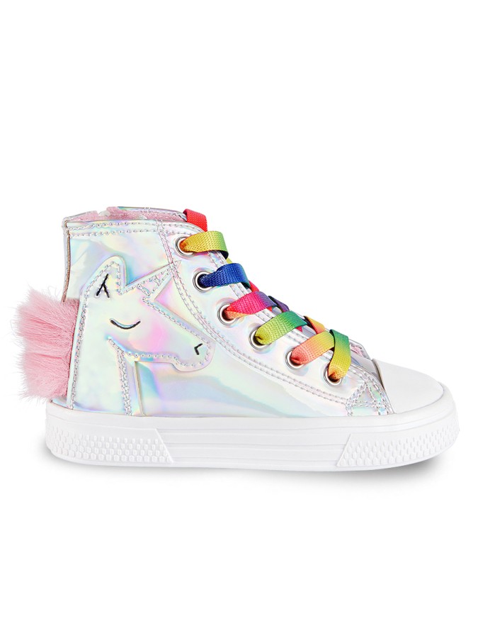 Unicorn Hologramlı Kız Sneakers Denokids