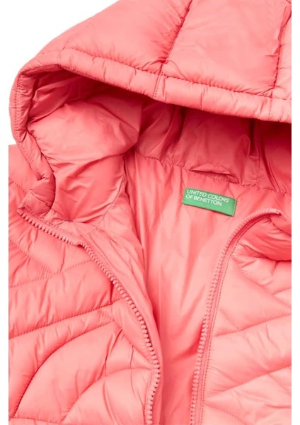 United Colors Of Benetton Çocuk Unisex Kapüşonlu Mont 2VBSCN03L