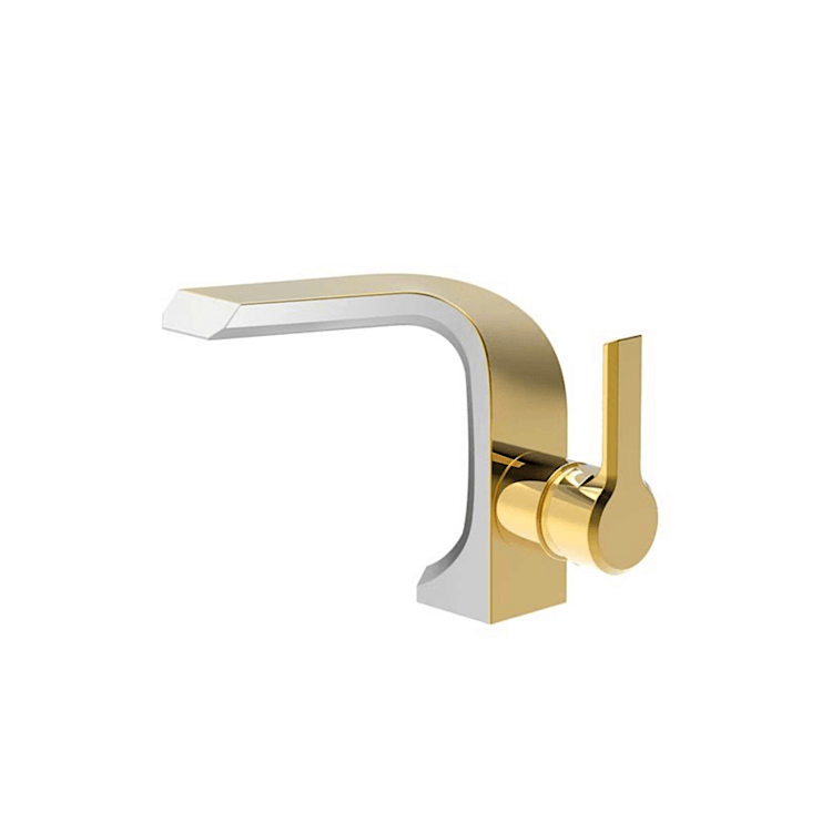 Acar Arista Gold Lavabo Armatürü (Beyaz & Altın)