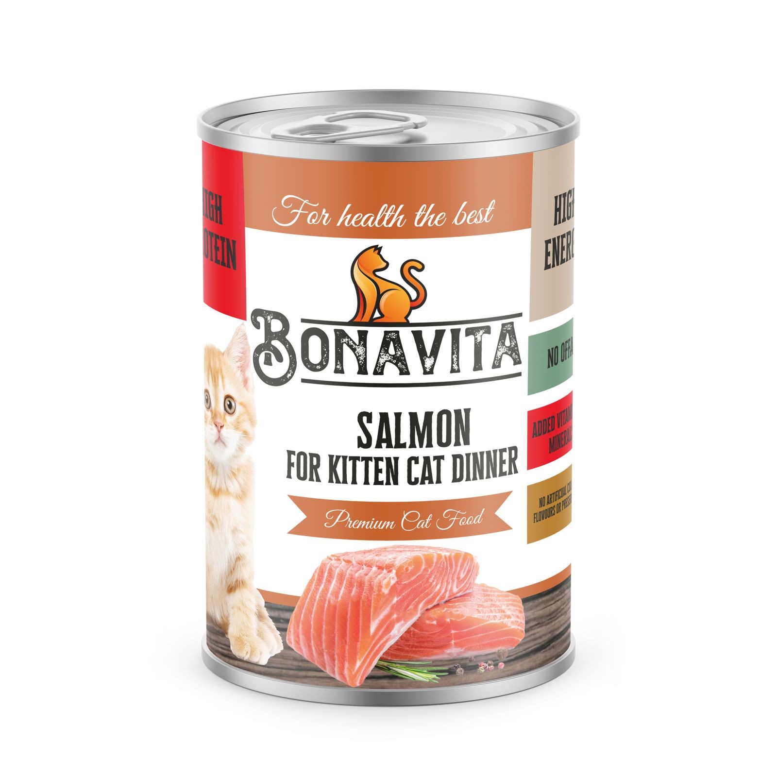 Bonavita Somonlu Yavru Kedi Maması 36 Adet