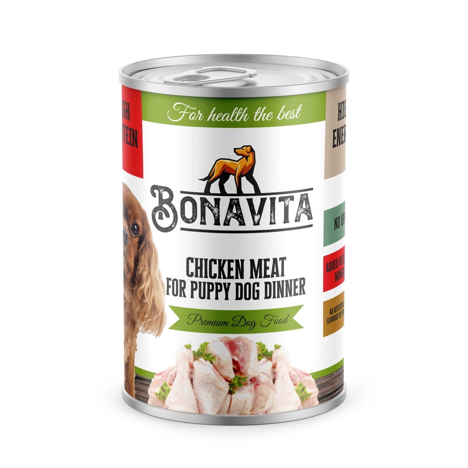 Bonavita Tavuk Etli Yavru Köpek Maması 400 gr 36 adet