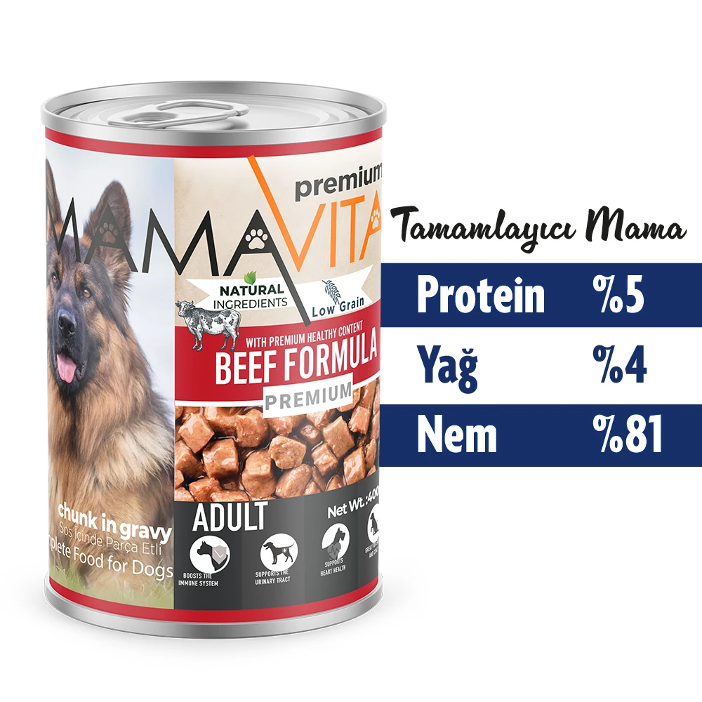 Mamavita Dana Etli Yetişkin Köpek Maması 400gr 12 Adet