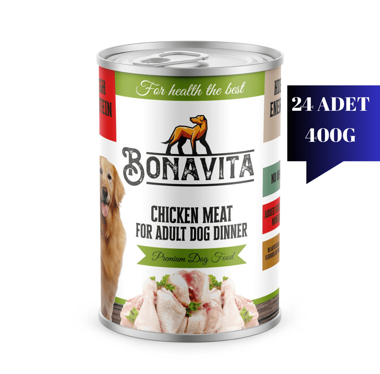 Bonavita Tavuk Etli Yetişkin Köpek Maması 400 gr 24 adet