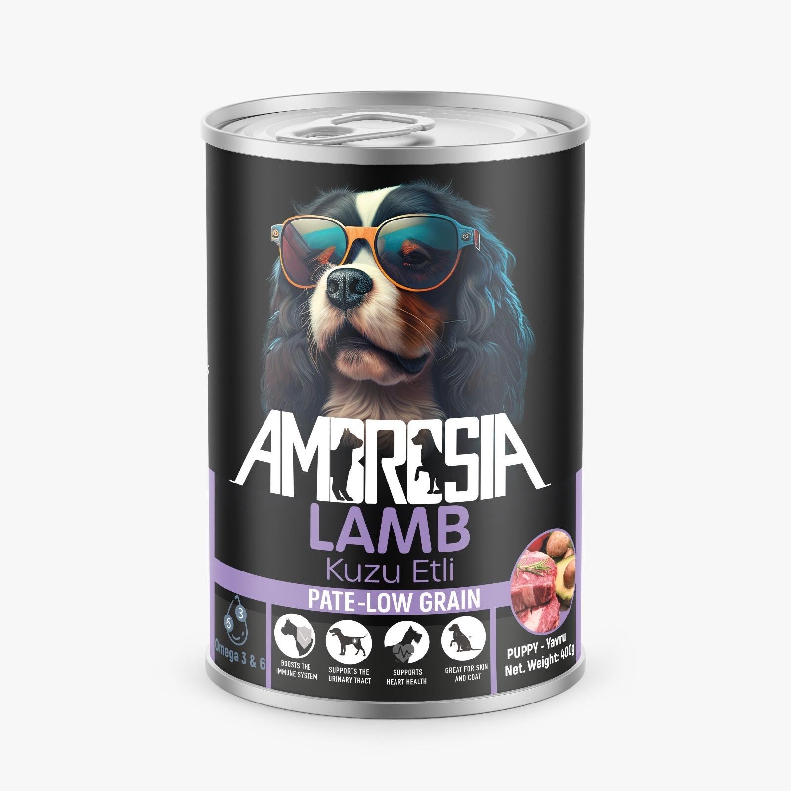Ambrosia Kuzu Etli Yavru Köpek Maması 400 gr 36 Adet