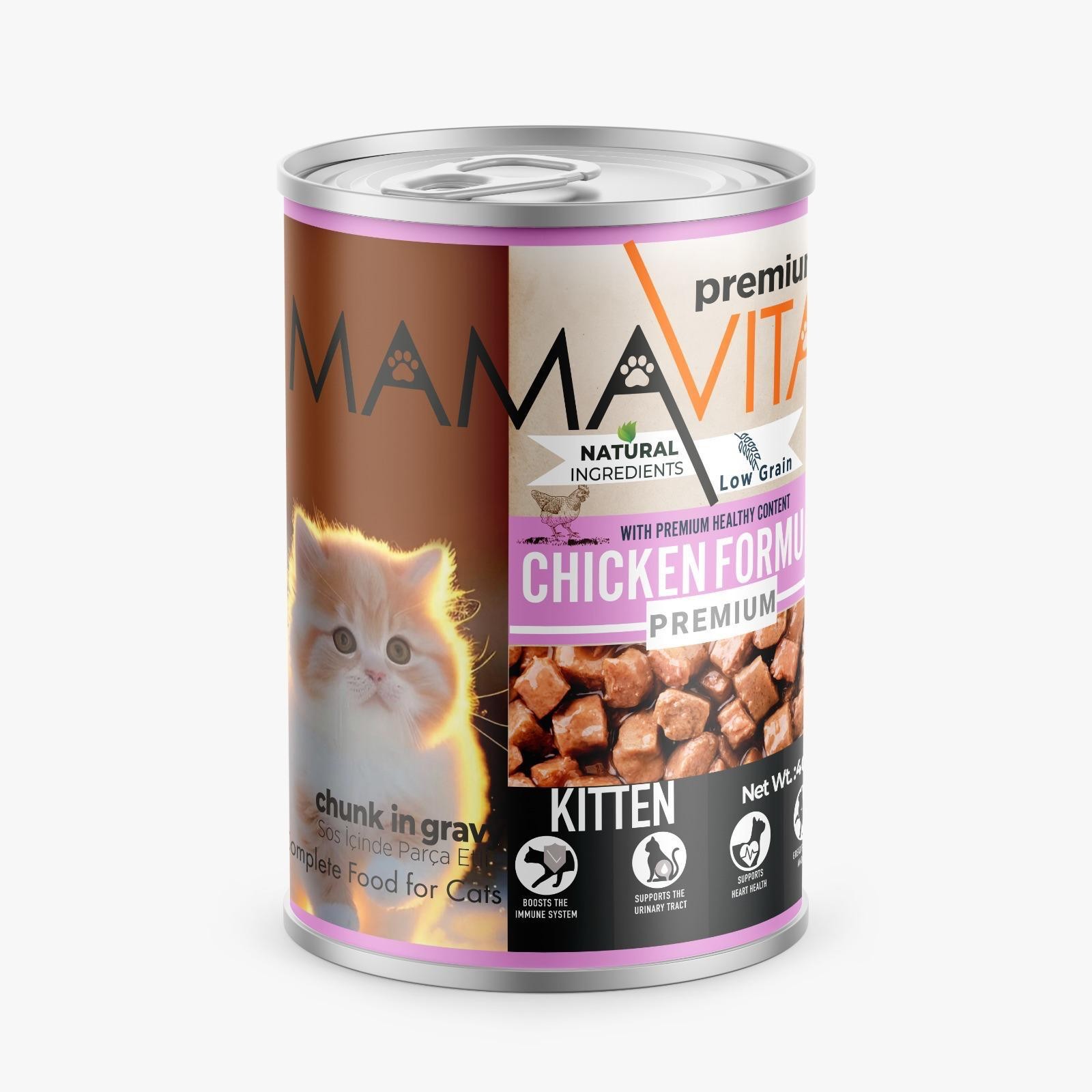 Mamavita Tavuk Etli Yavru Kedi Maması 400gr 36 Adet