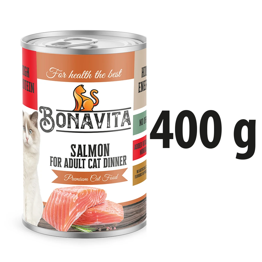 Bonavita Somonlu Yetişkin Kedi Maması 12 Adet