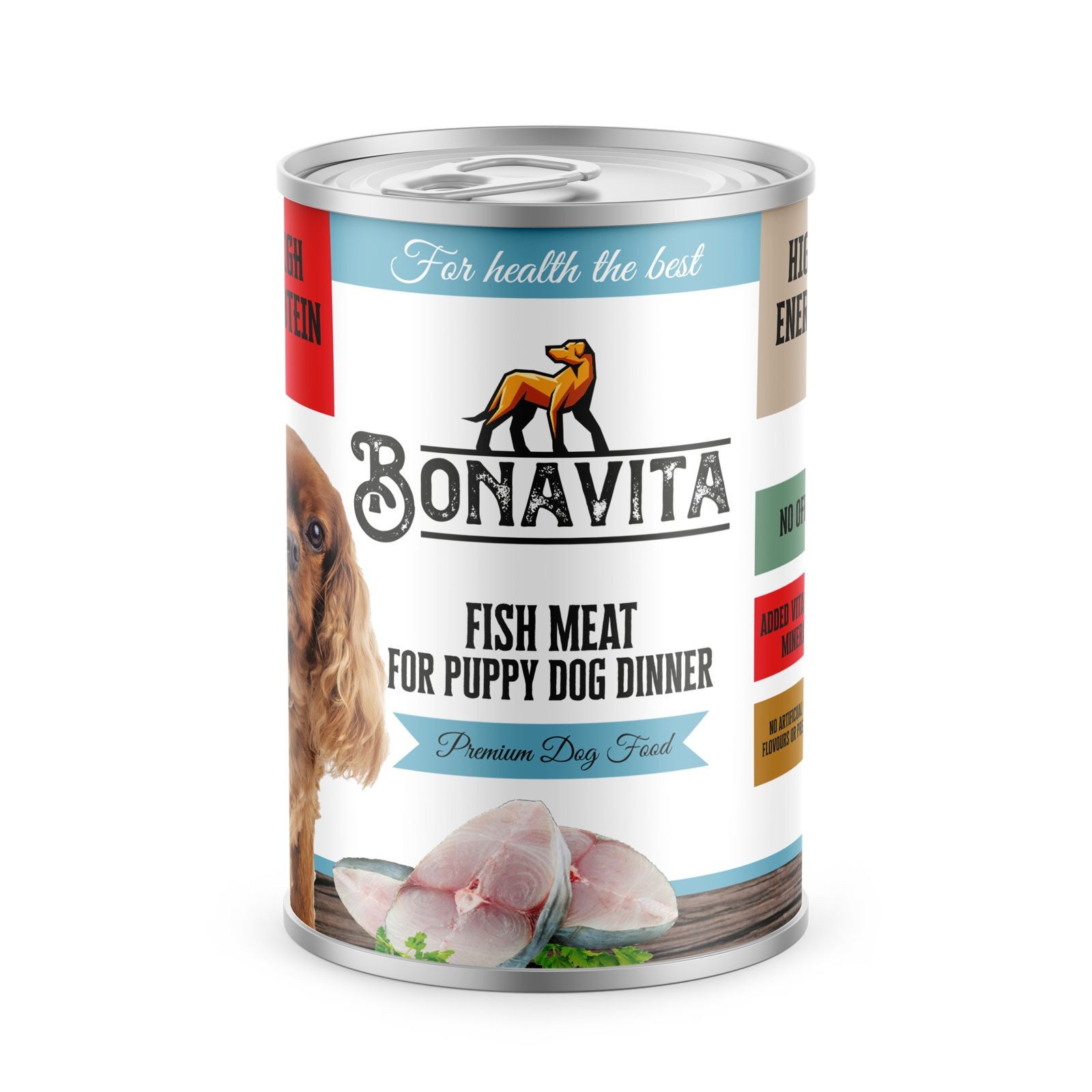 Bonavita Balık Etli Yavru Köpek Maması 400 gr 36 adet