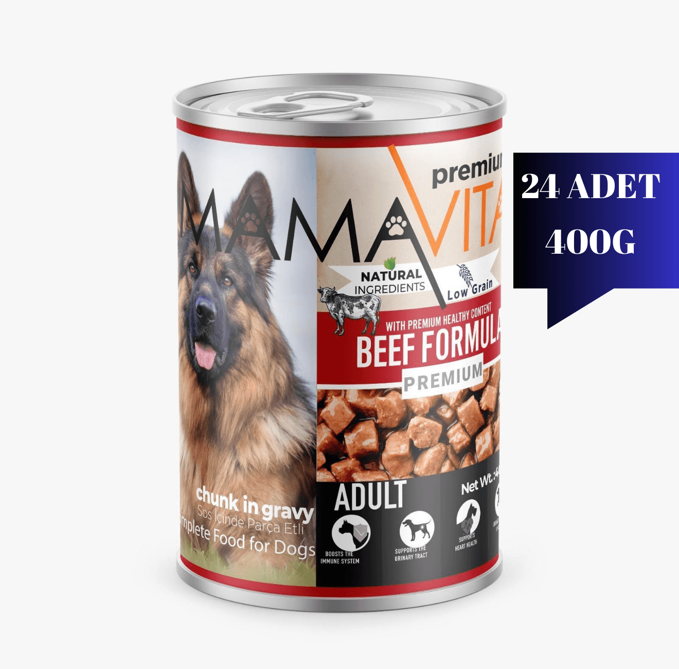 Mamavita Dana Etli Yetişkin Köpek Maması 400gr 24 Adet