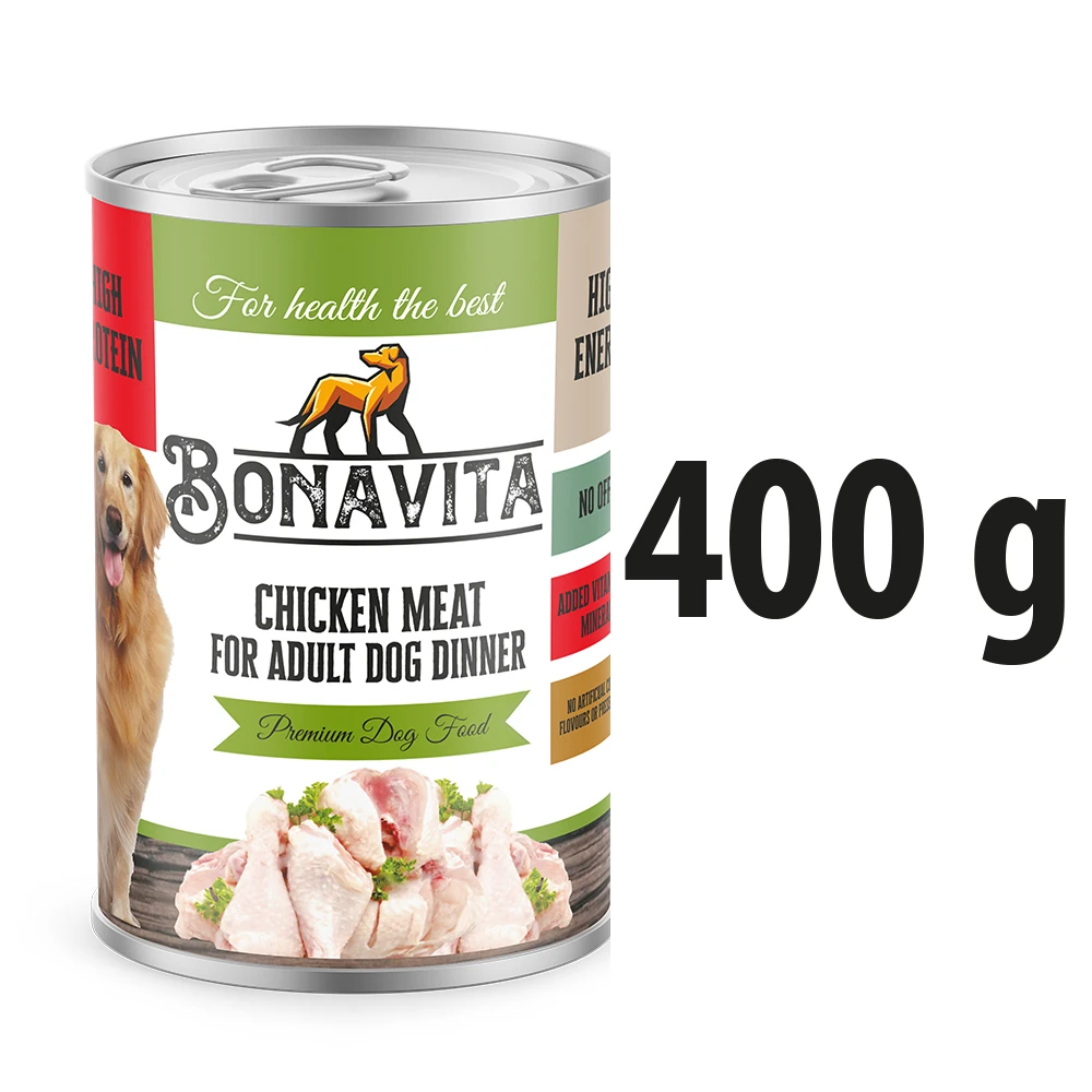 Bonavita Tavuk Etli Yetişkin Köpek Maması 400 gr 12 adet