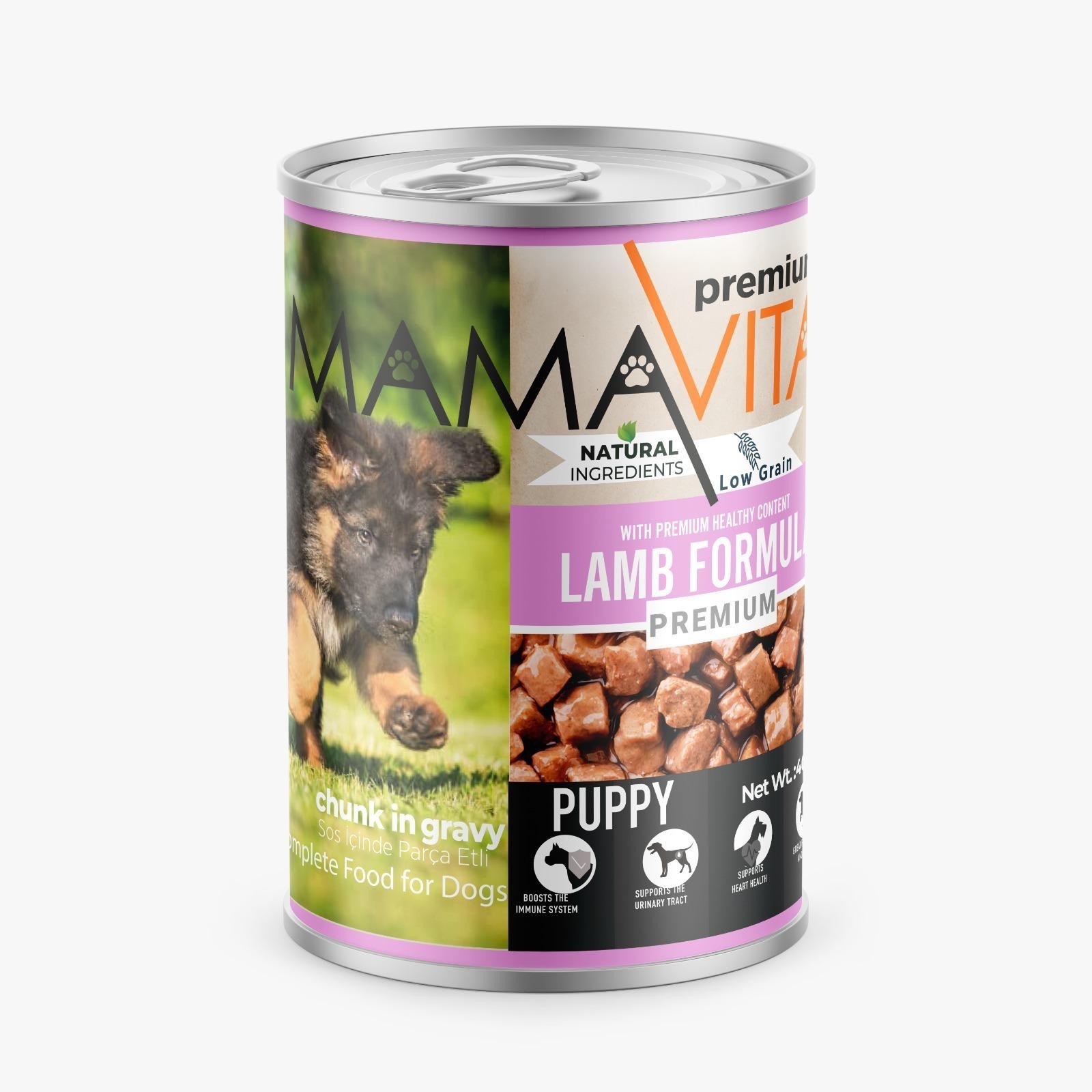 Mamavita Kuzu Etli Yavru Köpek Maması 400gr 36 Adet
