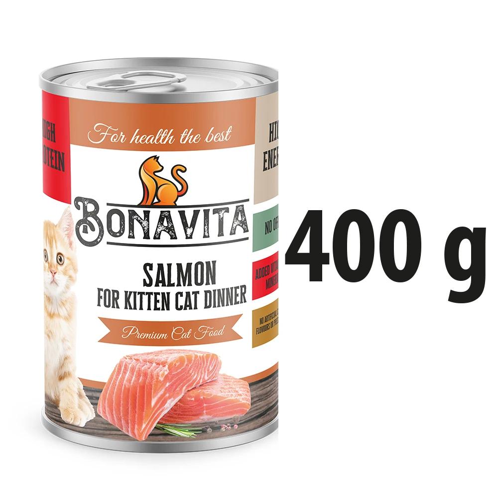 Bonavita Somonlu Yavru Kedi Maması 12 Adet