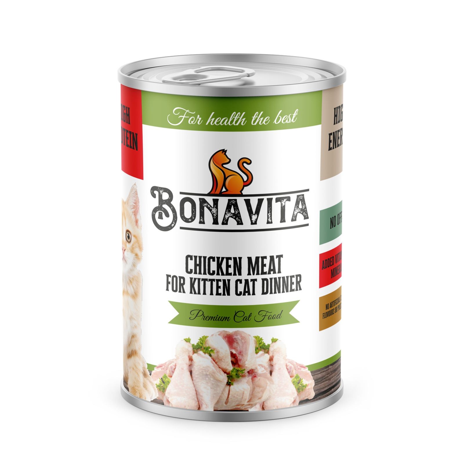 Bonavita Tavuk Etli Yavru Kedi Maması 400 gr 36 adet