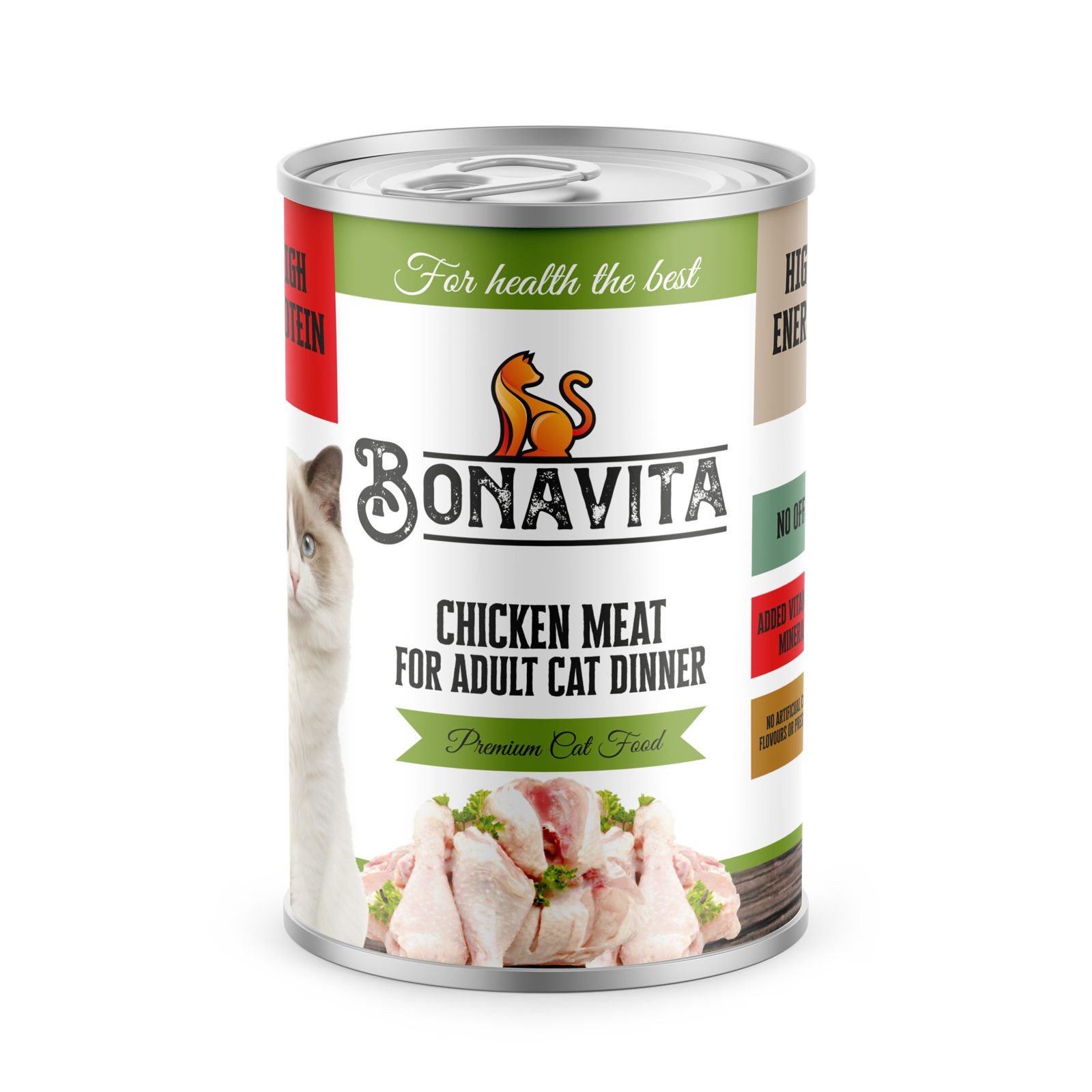 Bonavita Tavuk Etli Yetişkin Kedi Maması 400 gr 36 adet