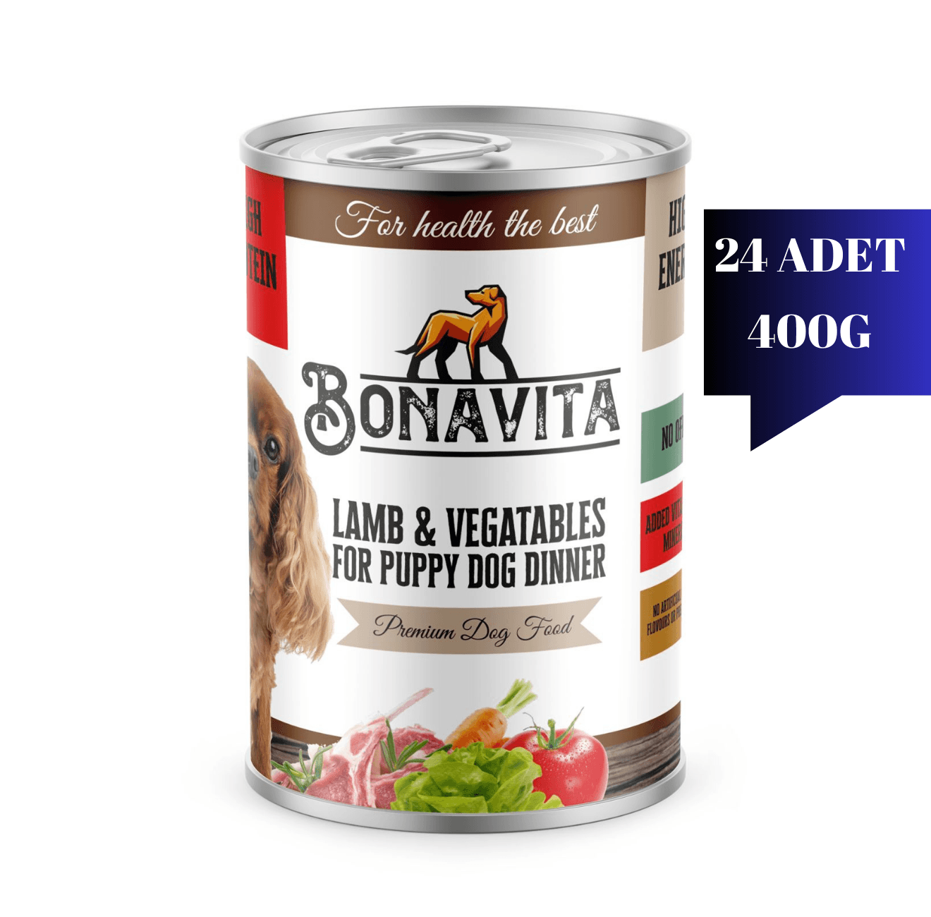 Bonavita Kuzu Etli Yavru Köpek Maması 400 gr 24 adet