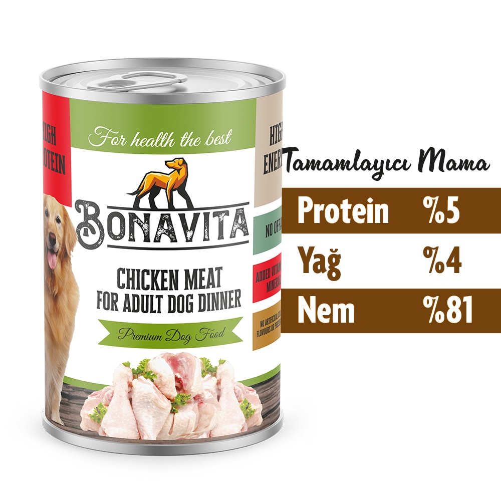 Bonavita Tavuk Etli Yetişkin Köpek Maması 400 gr 24 adet
