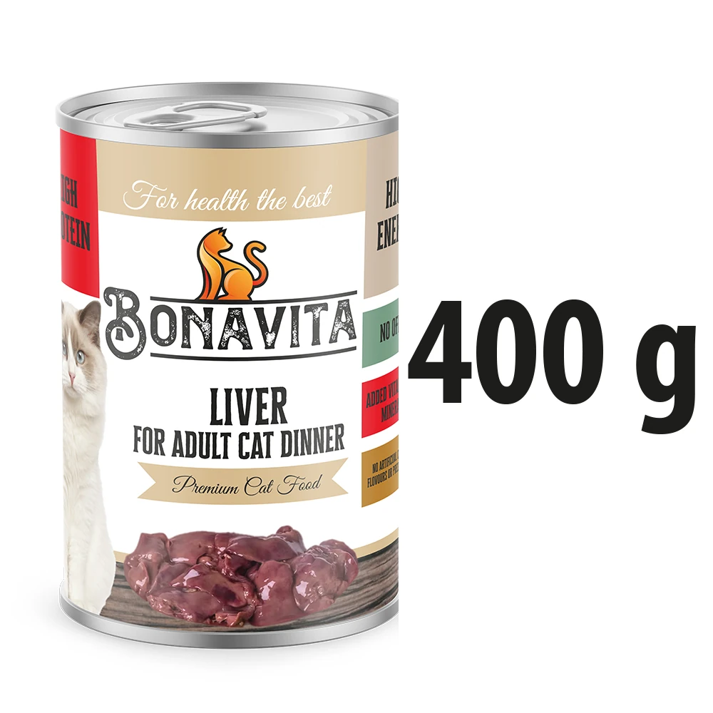 Bonavita Ciğerli Yetişkin Kedi Maması 36 Adet 