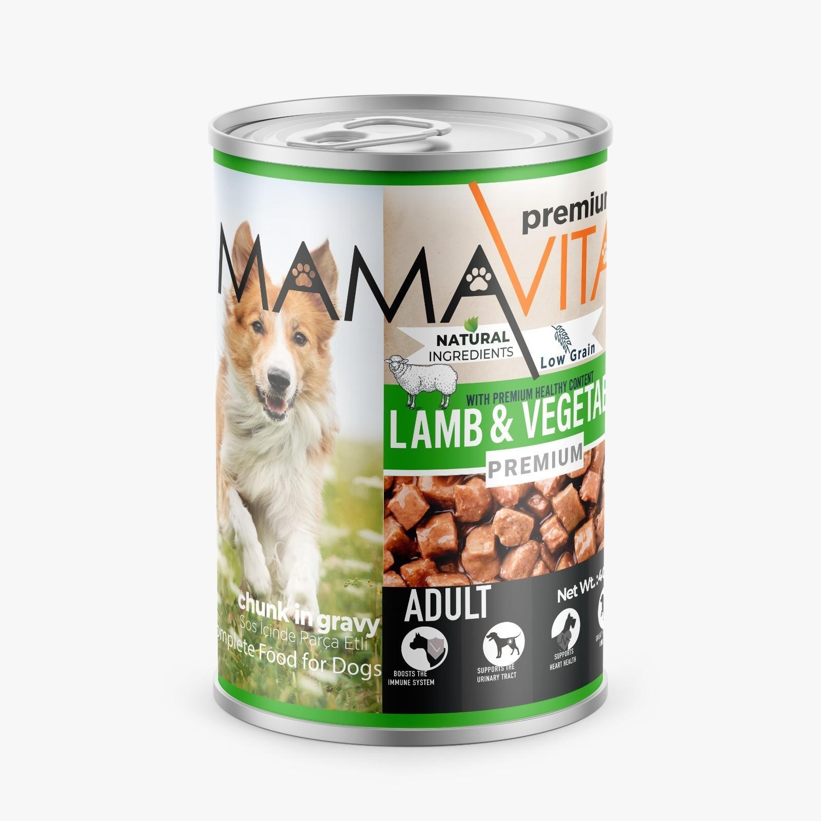 Mamavita Kuzu Etli Yetişkin Köpek Maması 400gr 36 Adet