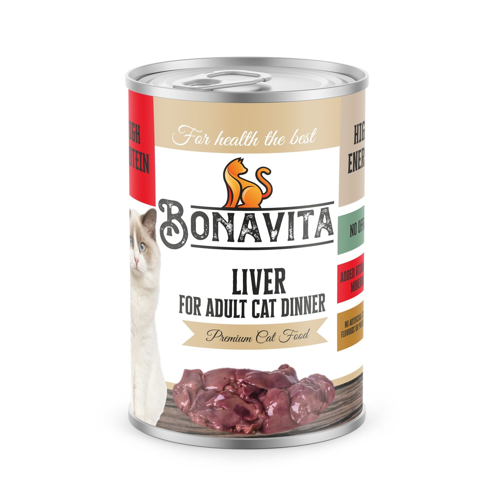Bonavita Ciğerli Yetişkin Kedi Maması 12 Adet 