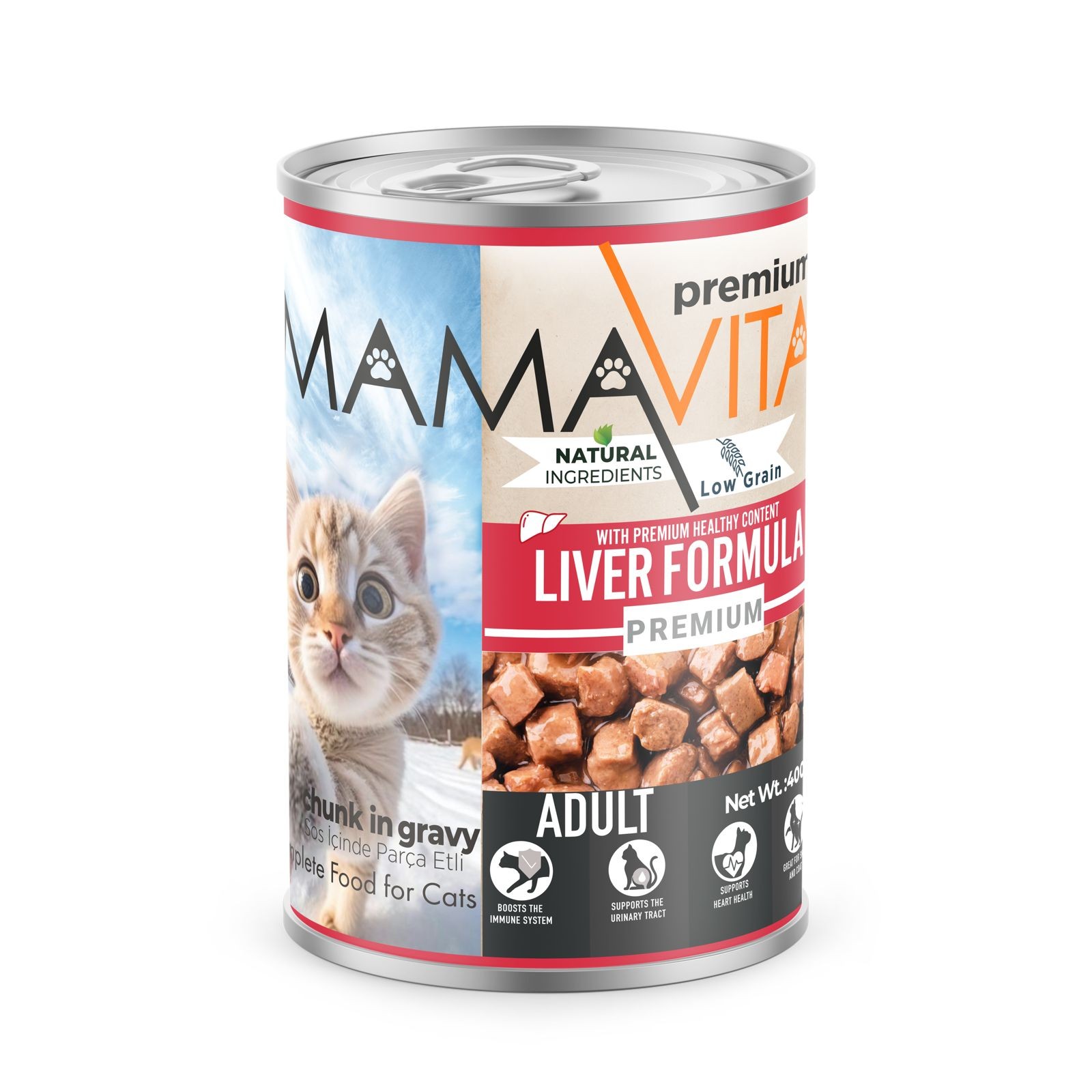 Mamavita Ciğerli Yetişkin Kedi Maması 36 Adet