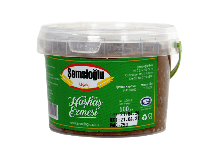 ŞEMSİOĞLU SARI HAŞHAŞ EZMESİ 500 GR
