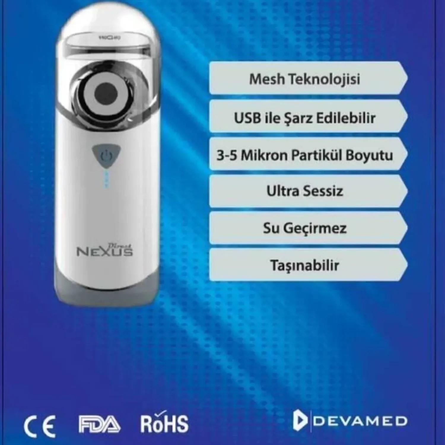 Direct Nexus Taşınabilir Mesh Nebulizatör