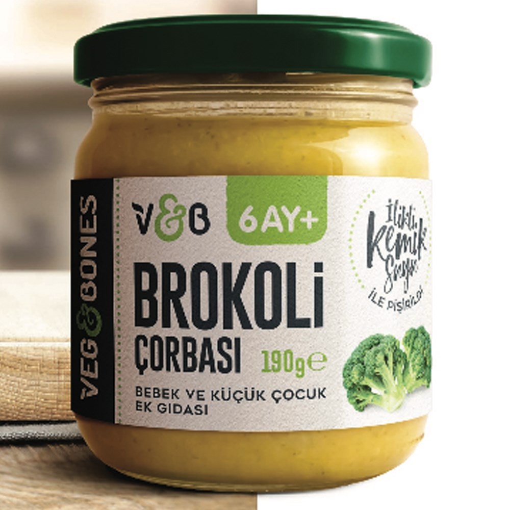 Veg&bones İlikli Kemik Suyu Brokoli Çorbası 190 Gr