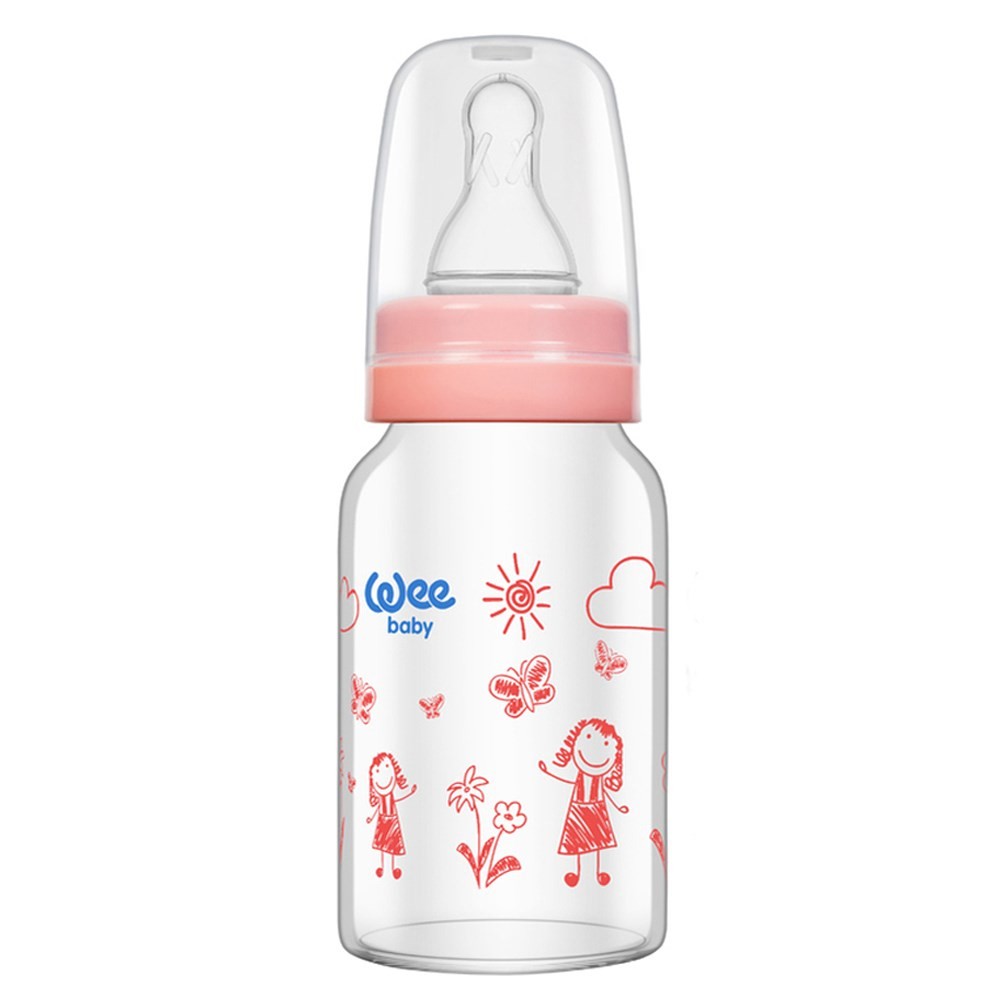 Wee Baby Isıya Dayanıklı Cam Biberon 120 Ml