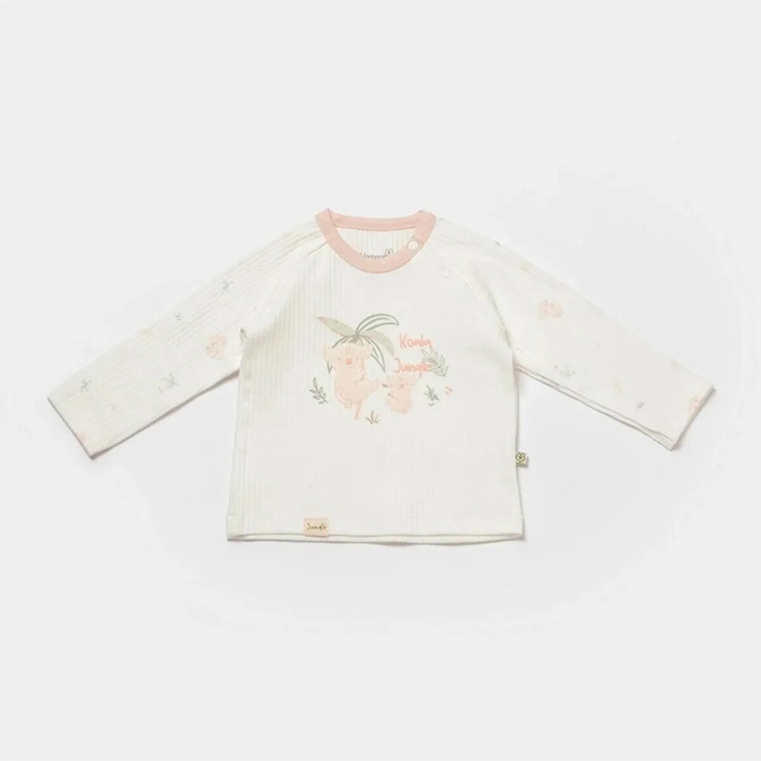 Bibaby Organik Sweatshirt Koala Jungle Pembe