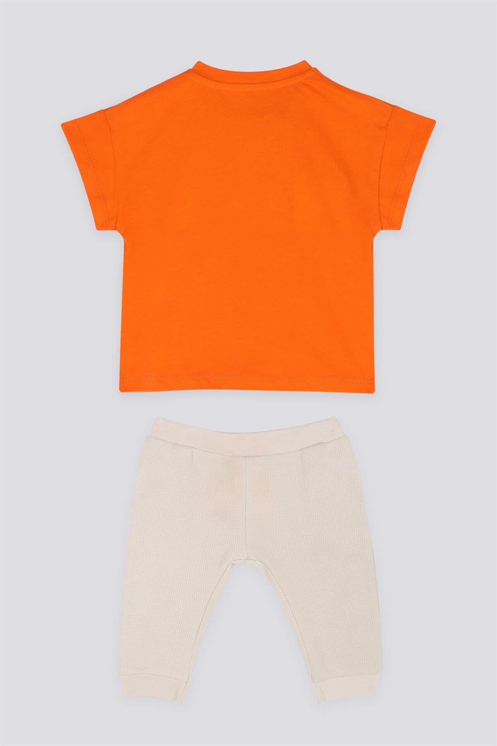 U.S Polo Color Harmony Turuncu Erkek Bebek Tshirt Pantolon Takım