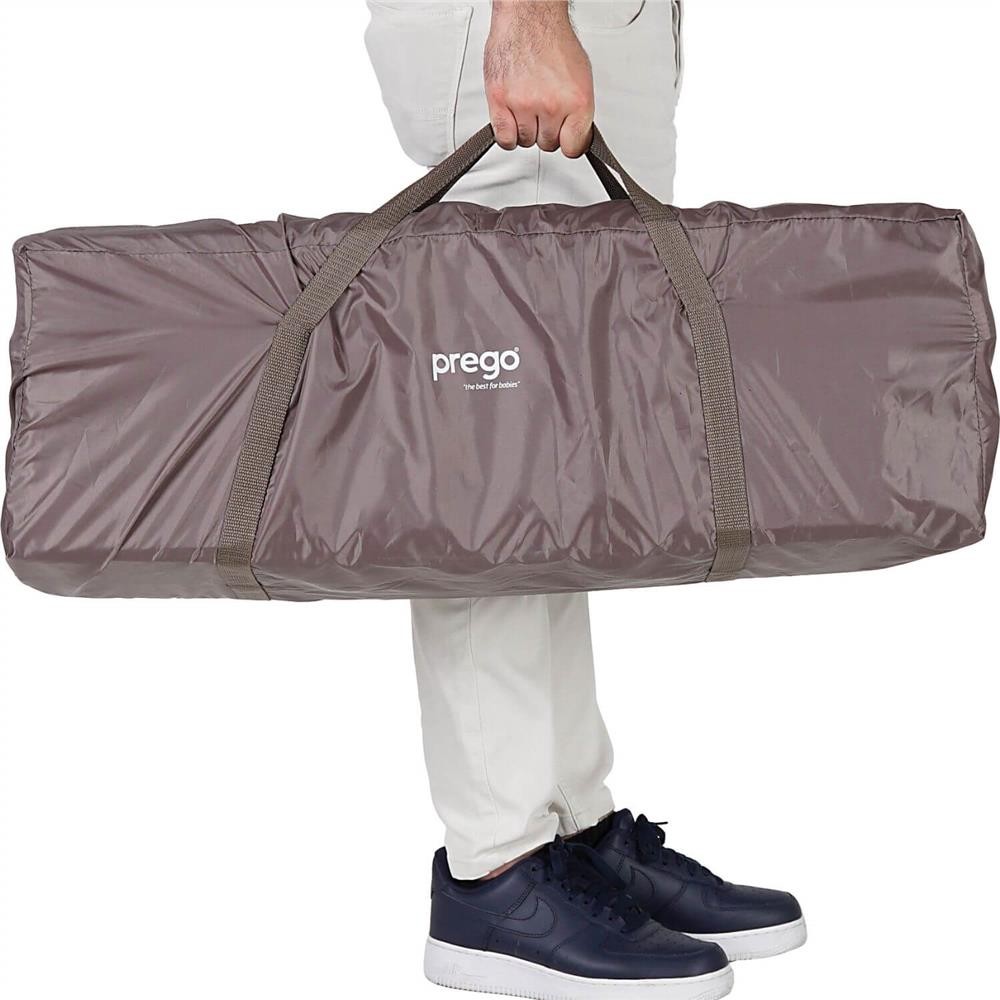 Prego Palermo Oyuncaklı Ara Katlı Oyun Parkı Park Yatak 70X120 Cm Bej