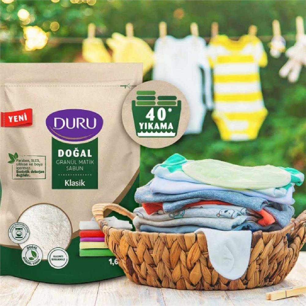 Duru Doğal Granül Matik Sabun 1600 Gr Klasik