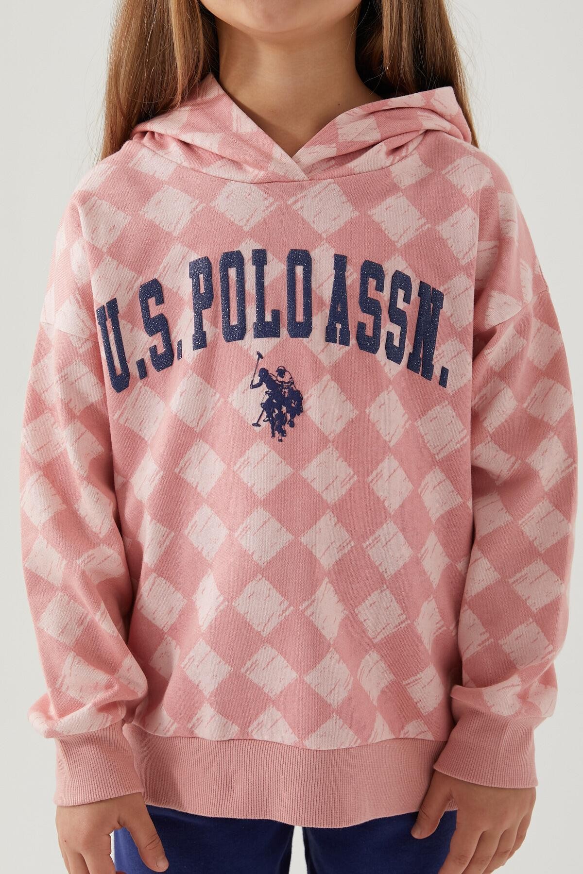 U.S Polo Retro Pembe Kız Çocuk Eşofman Takım