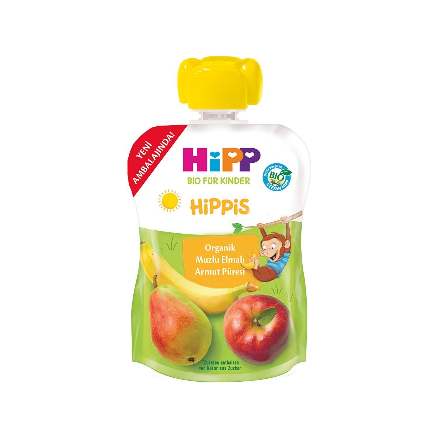 Hipp Organik Muzlu Elmalı Armut Püresi 100 Gr