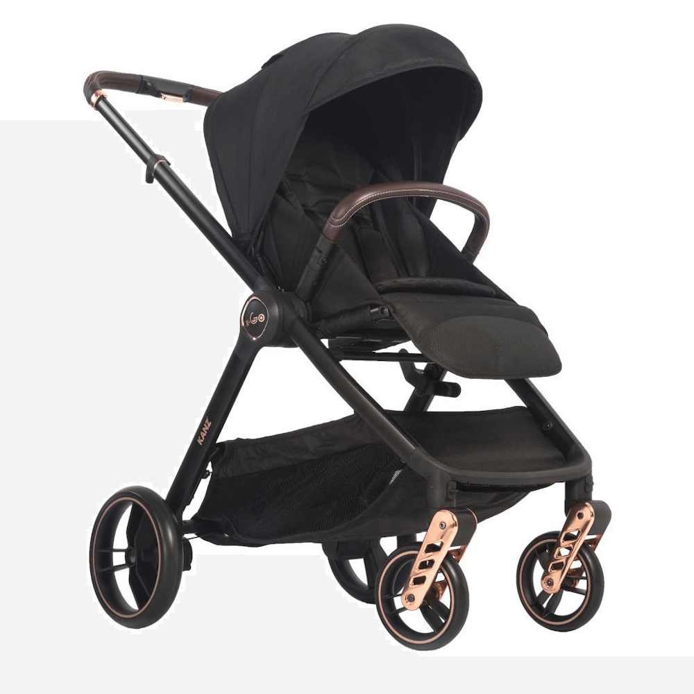 Kanz X-Go Rose Gold Travel Sistem Bebek Arabası Siyah