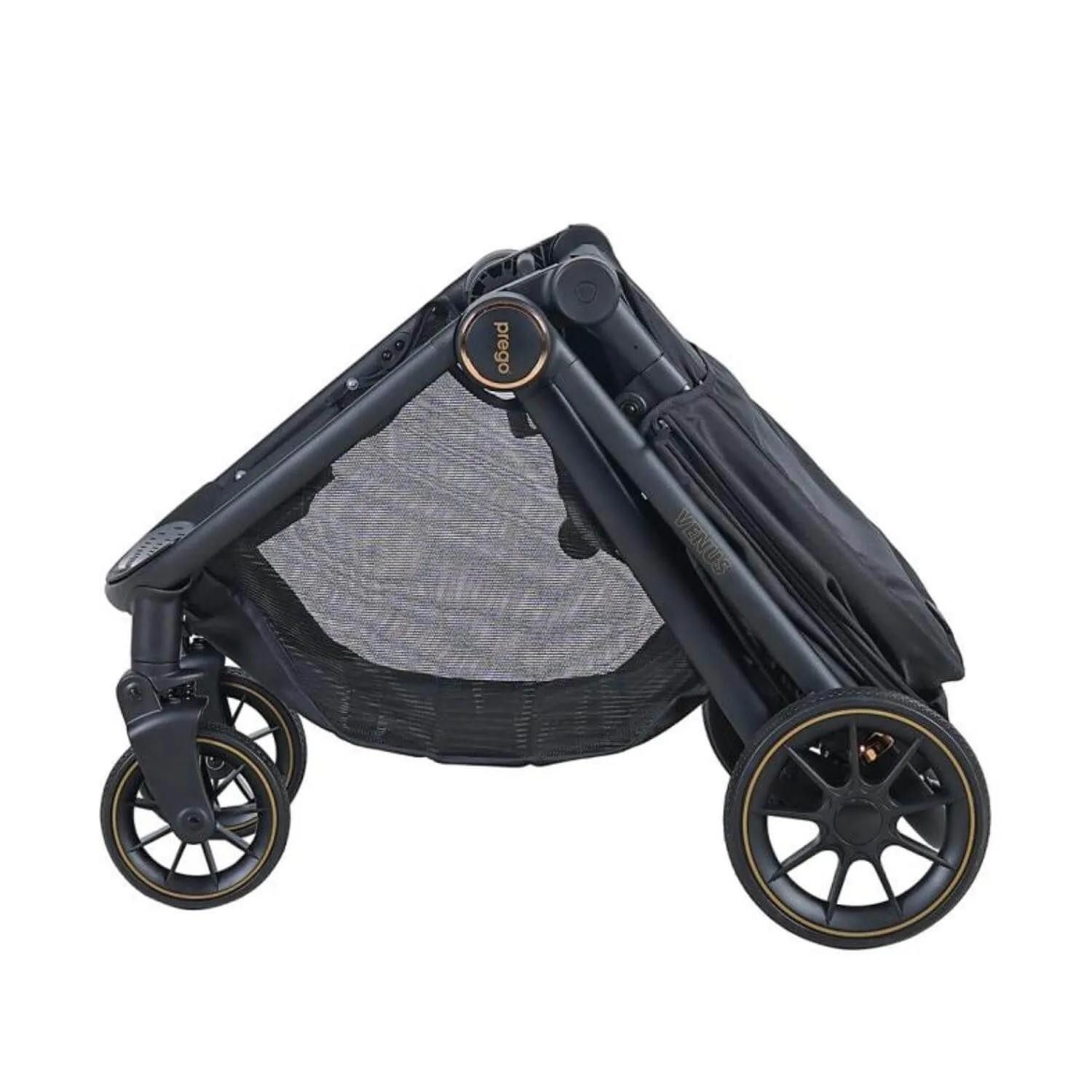 Prego 2028 Venüs Travel Bebek Arabası Siyah