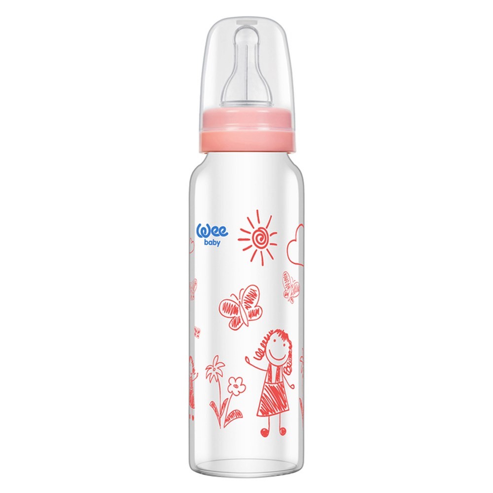 Wee Baby Isıya Dayanıklı Cam Biberon 240 Ml