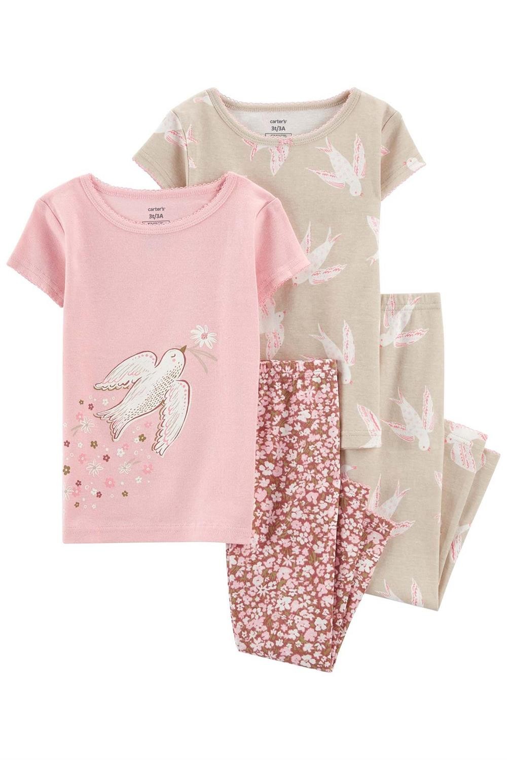 Carter's Kız Bebek Pijama Set 4'lü Paket