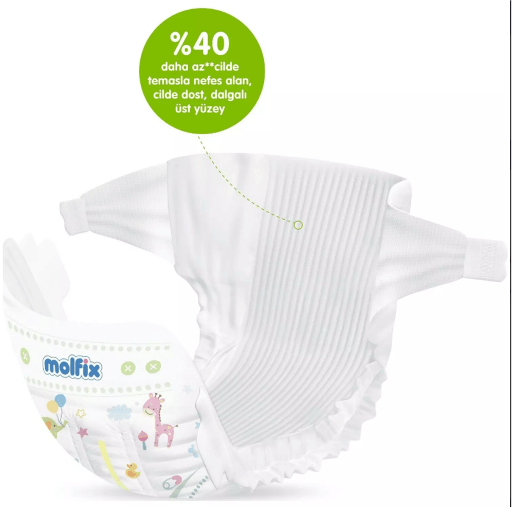 Molfix Pure&soft Bebek Bezi 3 Beden Midi 4-9 Kg 64Lü Süper Fırsat Paketi