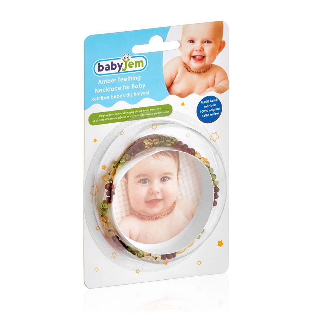 Babyjem Kehribar Bebek Kolyesi Yeşil