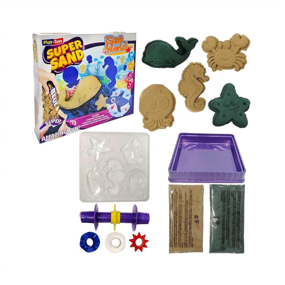 Play Toys Kinetik Kum Deniz Dünyası Oyun Kumu 500Gr