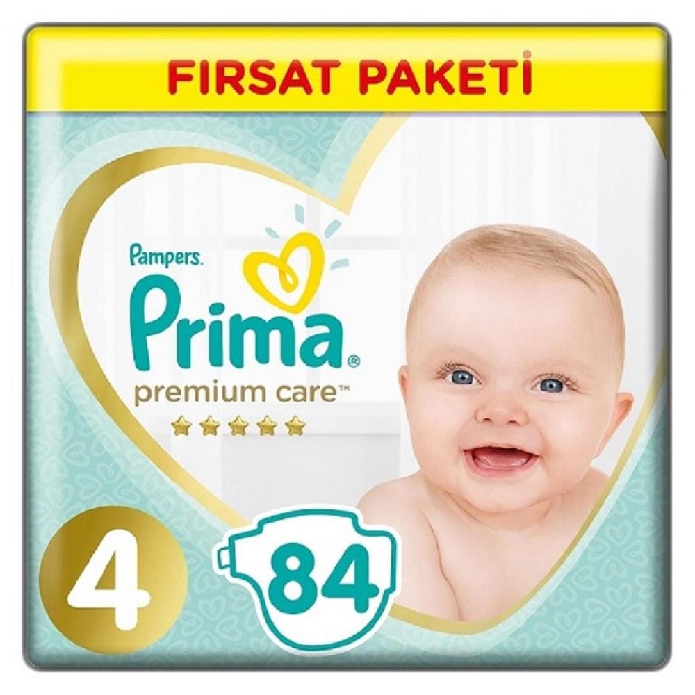 Prima Premium Care Bebek Bezi 4 Beden Maxi 84Lü Ultra Fırsat Paketi