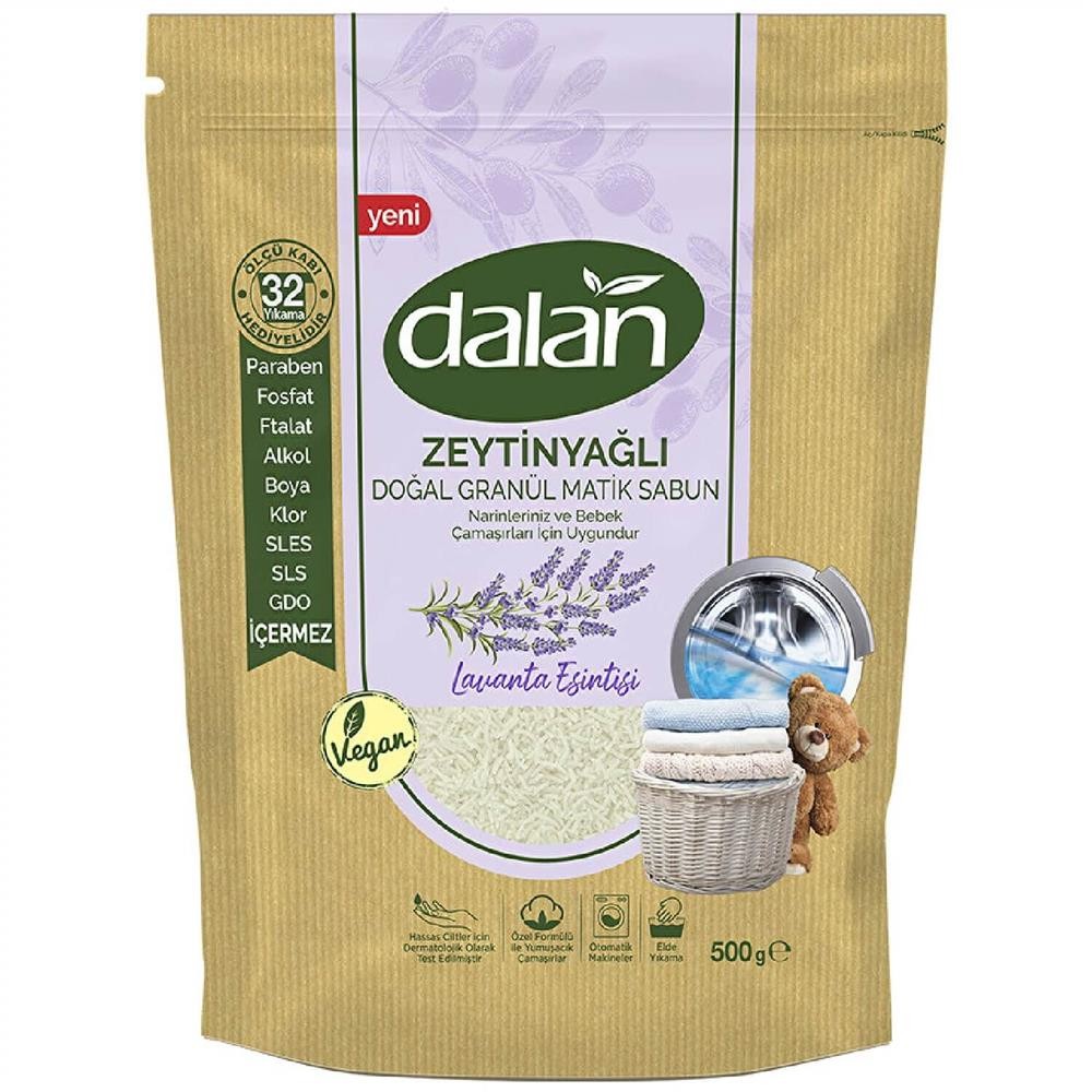 Dalan Doğal Granül Sabun Zeytinyağlı Lavanta Esintisi 500 Gr