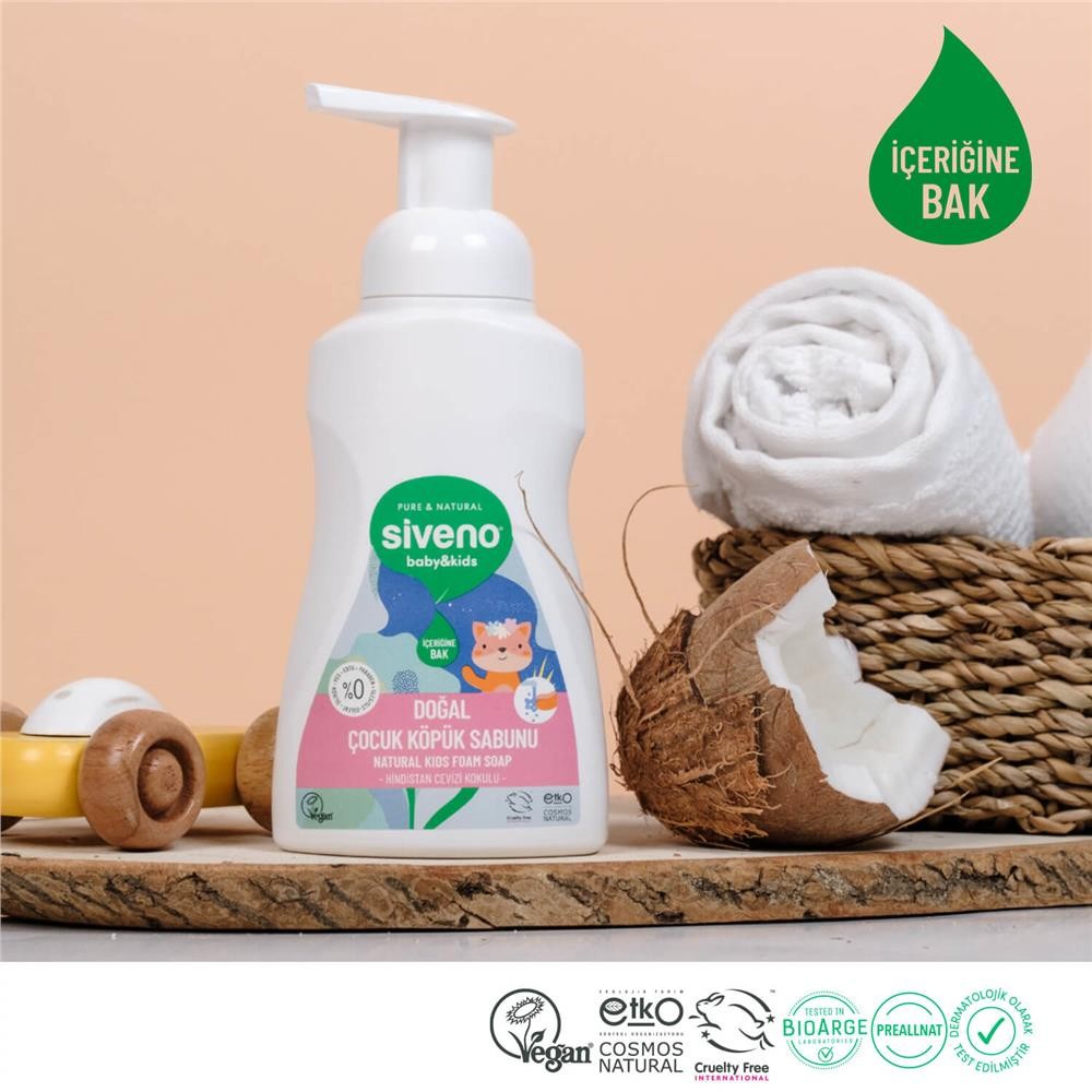 Siveno Kids Zeytinyağlı Doğal Köpük Sabun 250 Ml