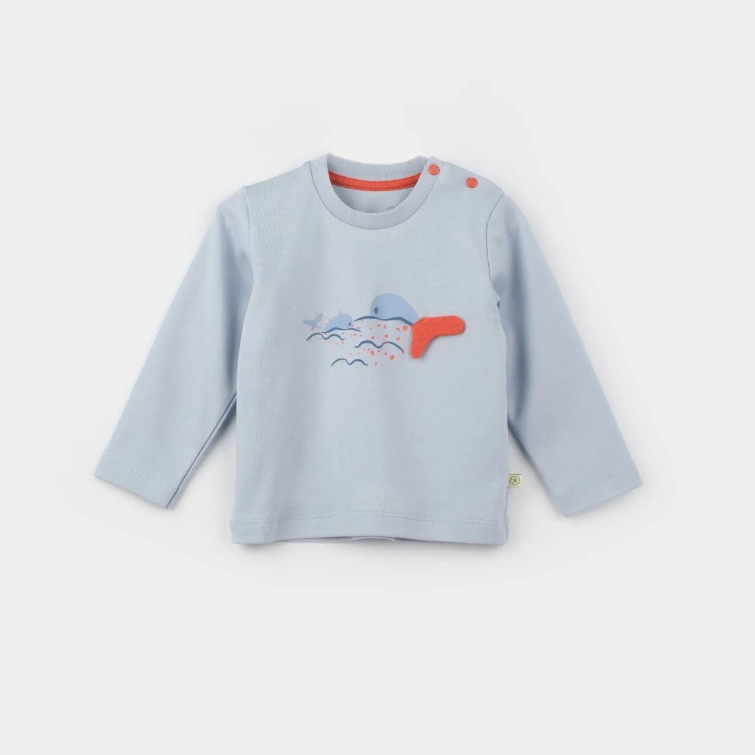 Bibaby Organik Sweatshirt Sun Lets Sail Ekru - Mavi