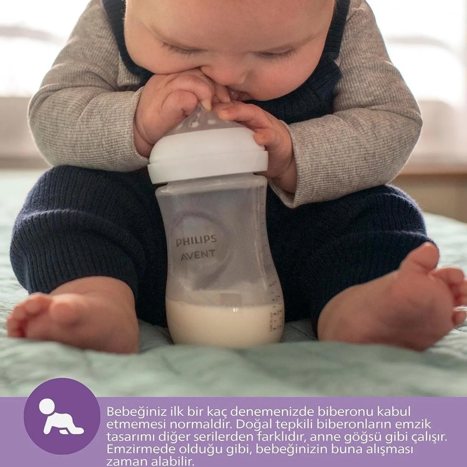 Philips Avent Doğal Tepkili  PP Biberon 125ml 0+ Ay