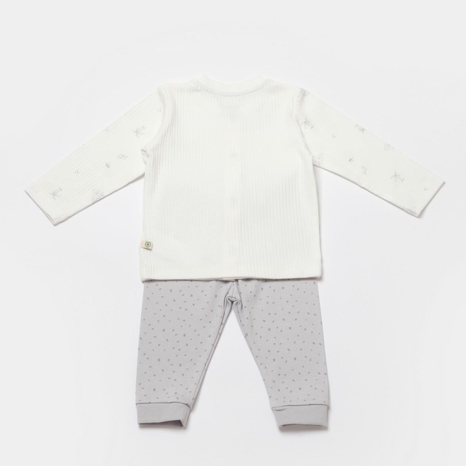 Bibaby Organik Pijama Takımı Koala Jungle Gri