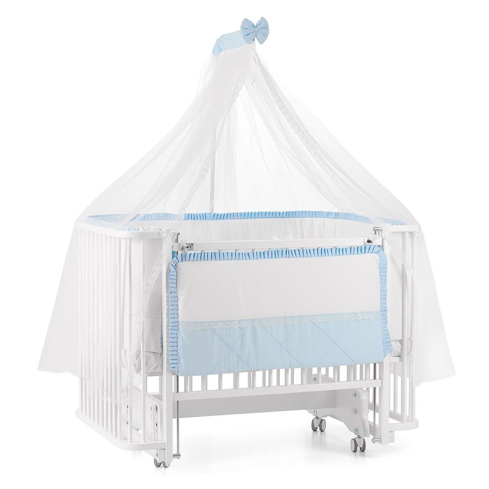 Meltem Smart Bambino Beşik 70X110 Cm Beyaz Mavi